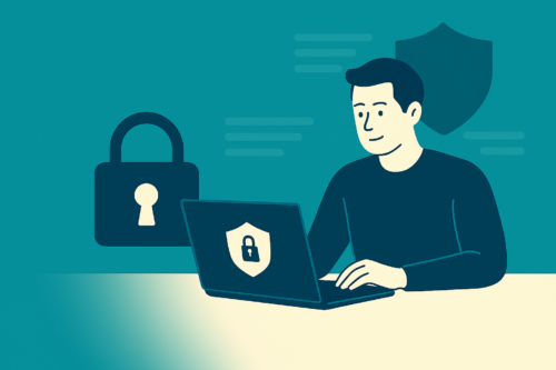 Bild som demonstrerar säker hantering av persondata